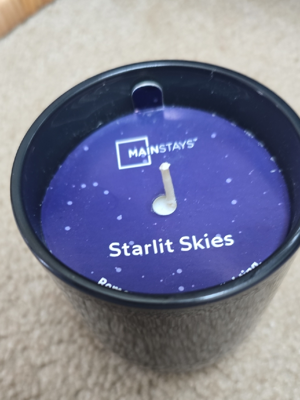 Mainstays Purple 'Starlit Skies' Jar Candle